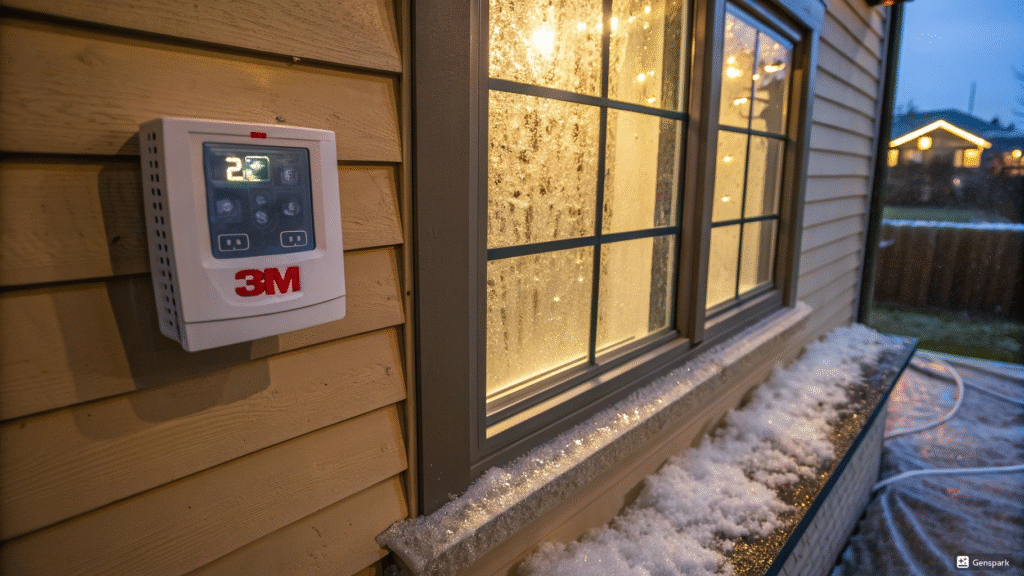 Energy-saving home upgrades - window film and attic insulation