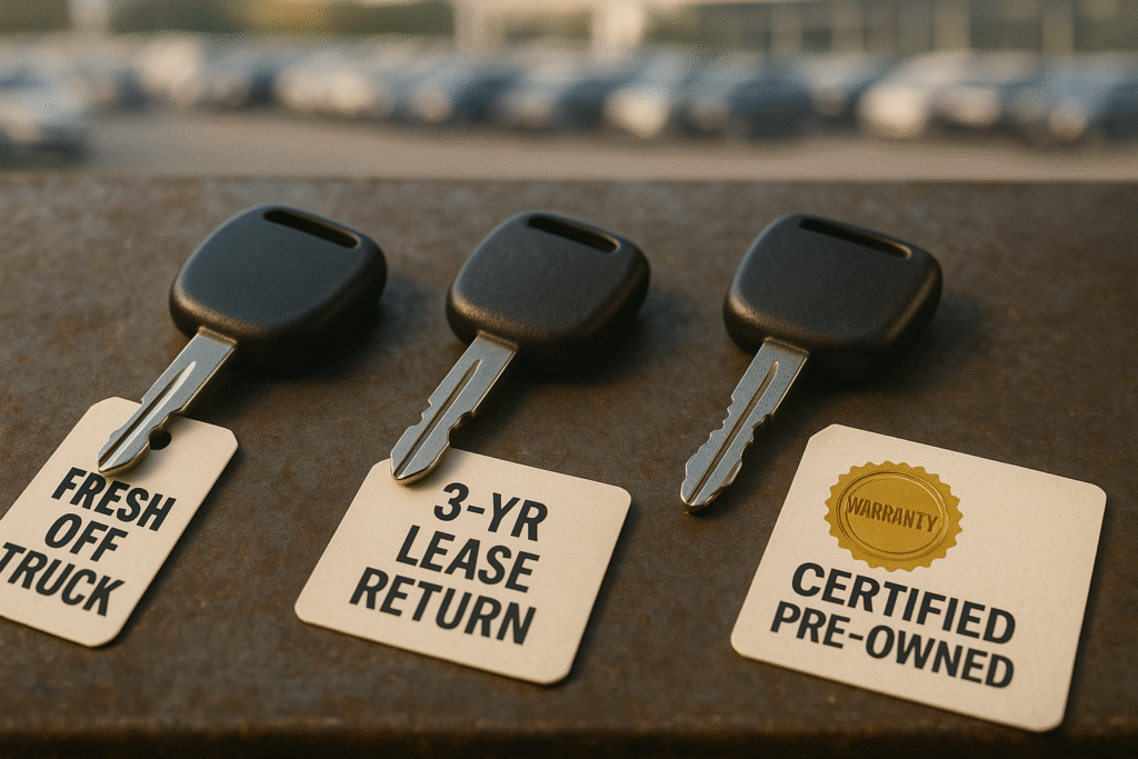 New vs used vs certified pre-owned car keys comparison guide