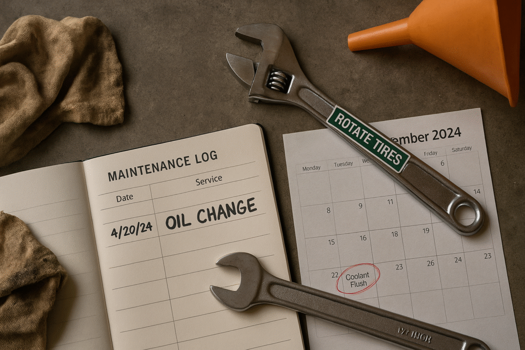 Car maintenance schedule for long-term ownership