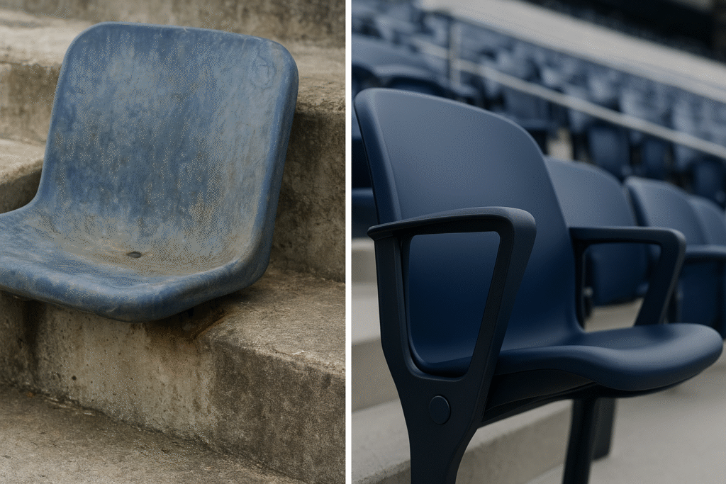 Old vs new stadium seating - modernization of the Buffalo Bills home venue